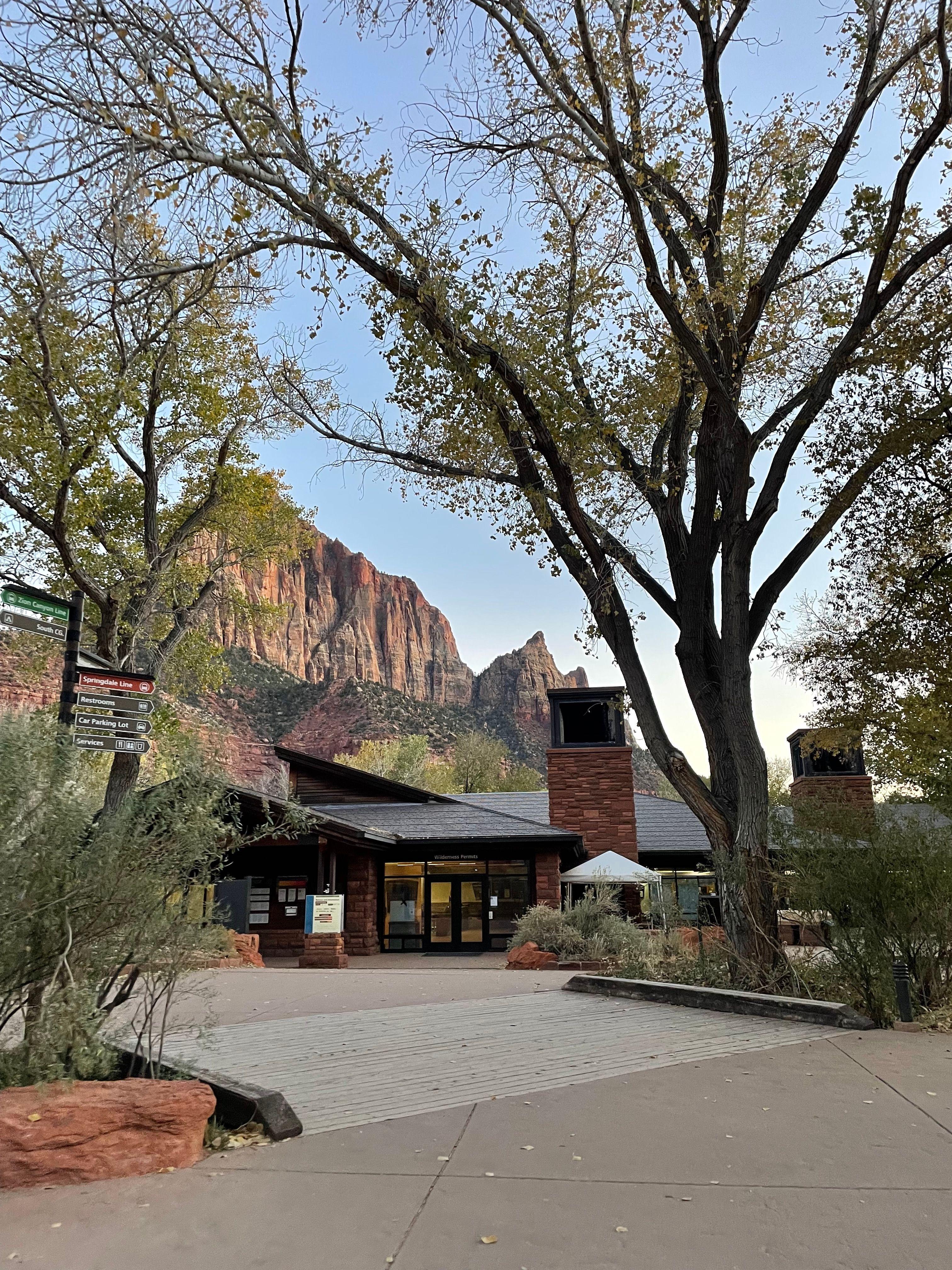 Image 1 of Park at Zion National Park Visitor Centre.