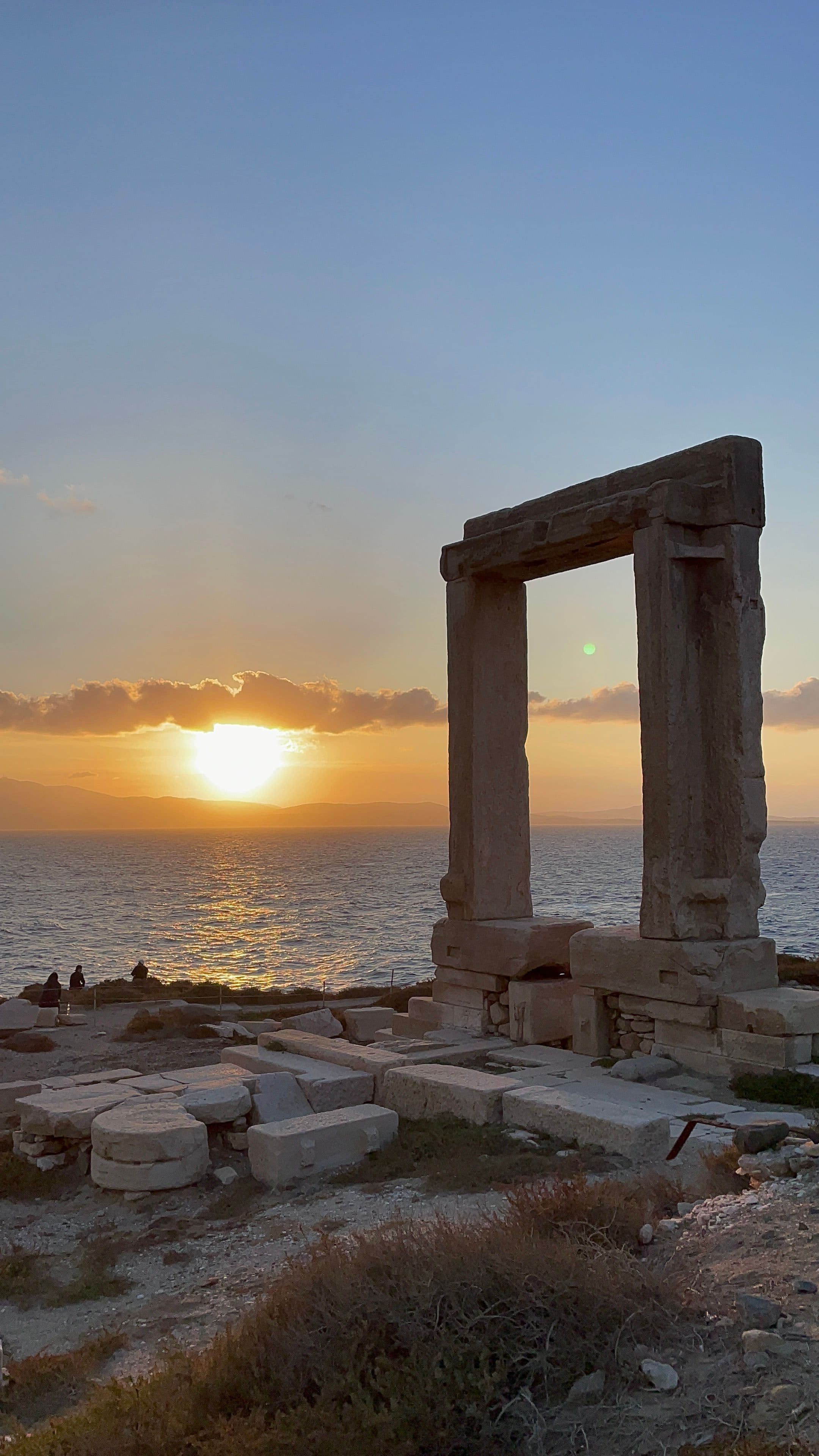 Image 1 of Sunset at Temple of Apollo - Portara.